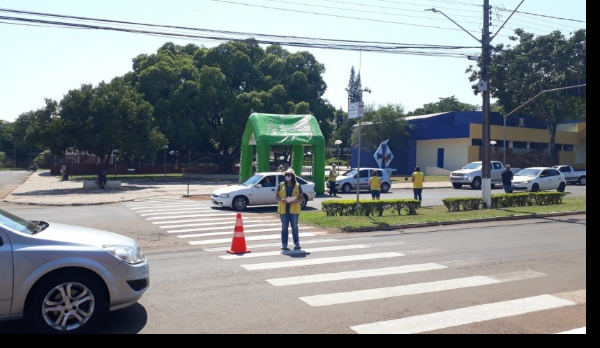 Lions Clube realiza divulgação da Campanha Fralda Solidária em Capitão