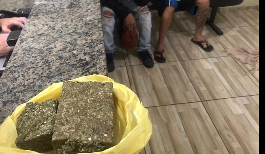 Policia apreende dois indivíduos com maconha em Lindoeste