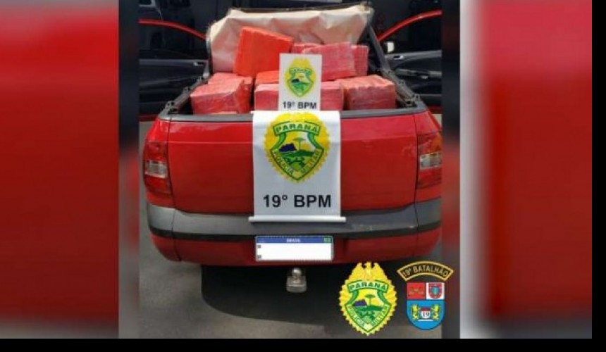 Operação Sinergia: PM apreende veículo com quase 500 quilos de maconha em Toledo