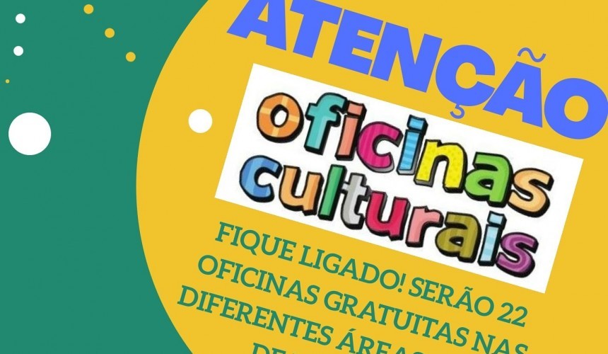 Abertas as inscrições para as 22 oficinas culturais de curto prazo em Capitão