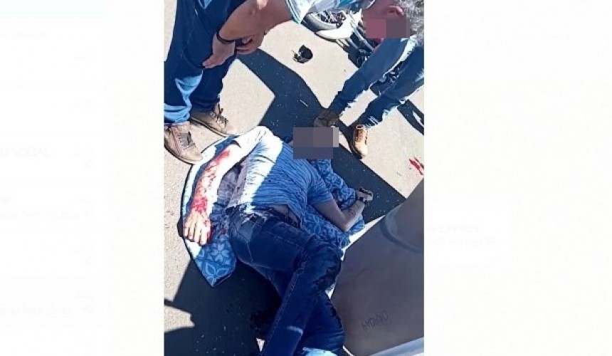 Motociclista fica ferido após colisão na PR 484, em Capitão