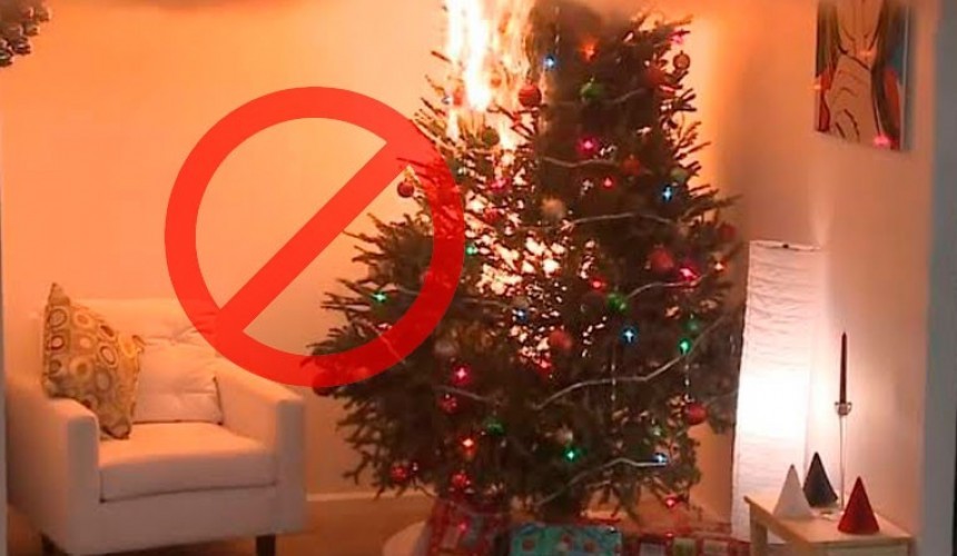 Corpo de Bombeiros de Capitão orienta sobre riscos de acidentes e incêndios com Decoração Natalina