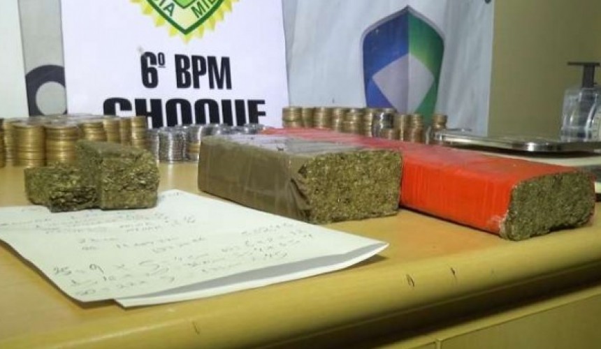 Idoso é detido pela PM por tráfico de drogas, em Cascavel