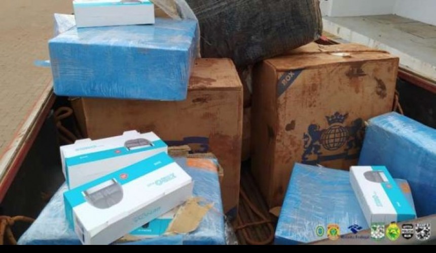 PF e Bpfron realizam grande apreensão de contrabando na fronteira