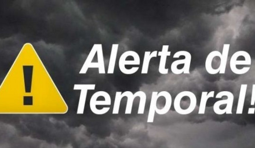 Alerta - Fim de semana de temporais no sul do Brasil