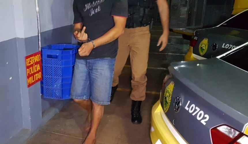 Homem ameaça esposa e familiares com faca e acaba detido em ação da PM em Lindoeste