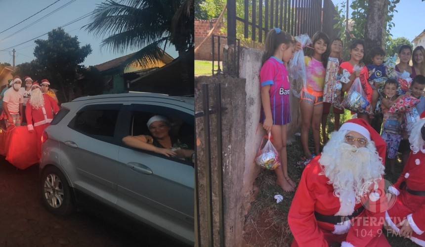 Grupos organizados de Capitão entregam doces e presentes para crianças do município