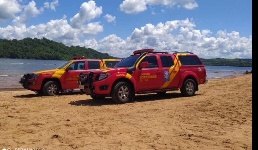 Jovem de 22 anos morre afogado na prainha de Cruzeiro do Iguaçu