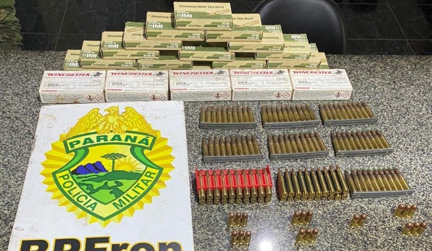 BPFRON apreende munições durante Operação Hórus em Capitão