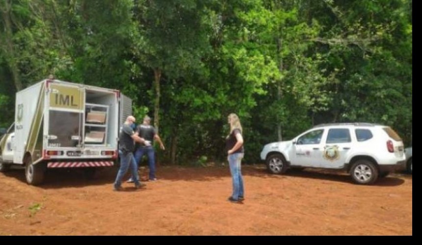 Corpo é encontrado em meio a área de mata no interior de Santa Helena