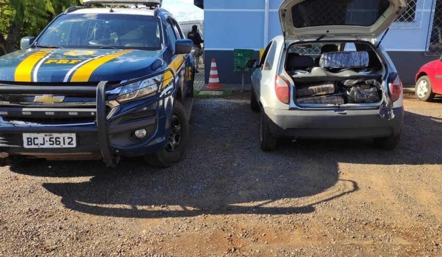 PRF apreende 120 kg de Maconha em Capitão