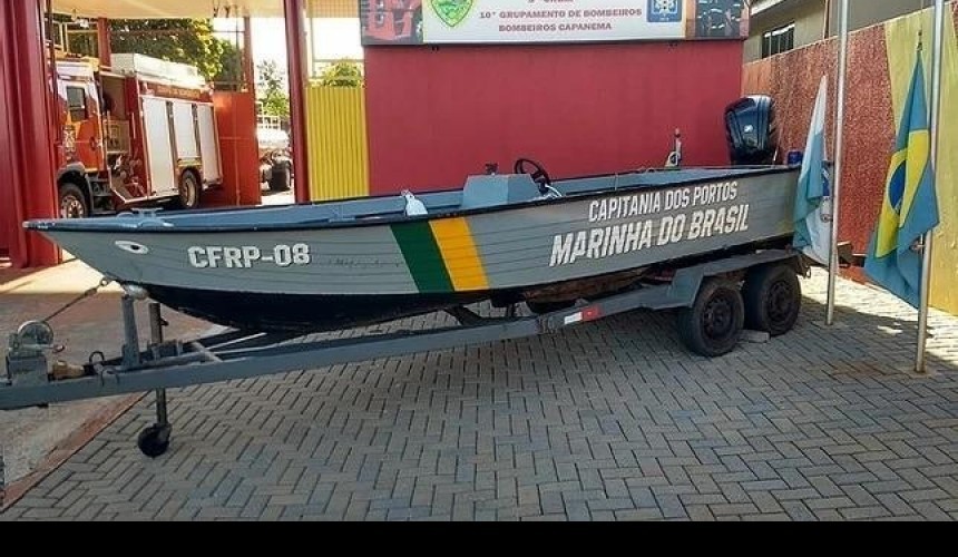 Marinha auxilia Bombeiros de Capanema nas buscas por homem que desapareceu nas aguas do Rio Iguaçu