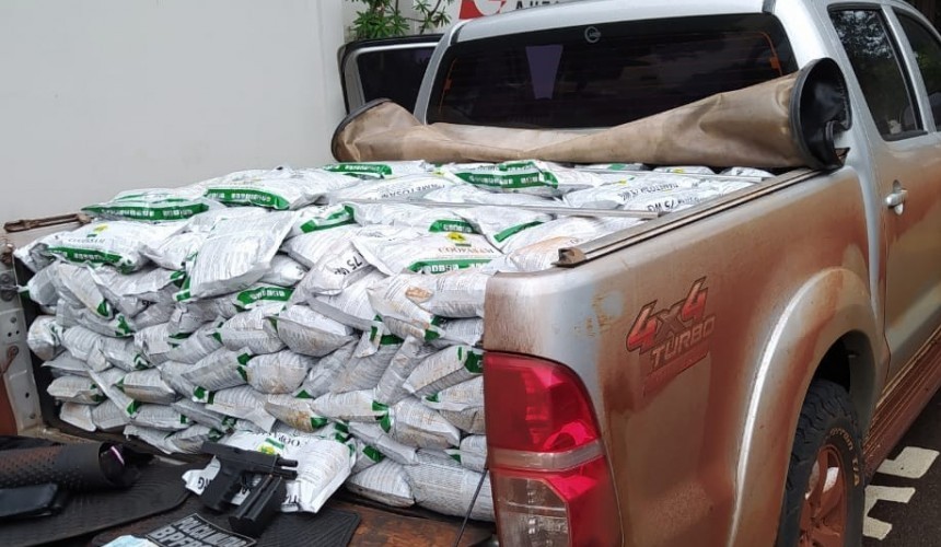 Grande apreensão de agrotóxicos é realizada pelo BPFron e Nepom em Sede Alvorada