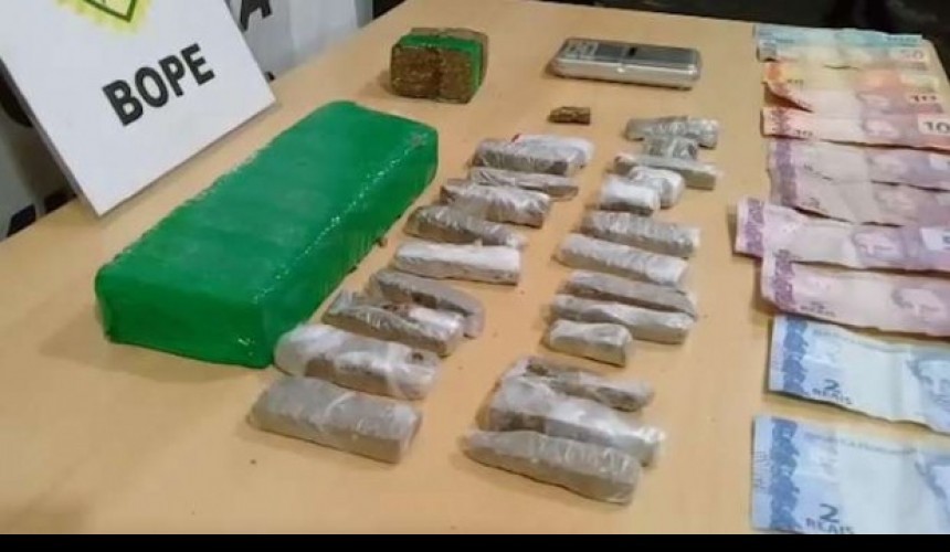 Rone apreende drogas e detém quatro pessoas, em Cascavel