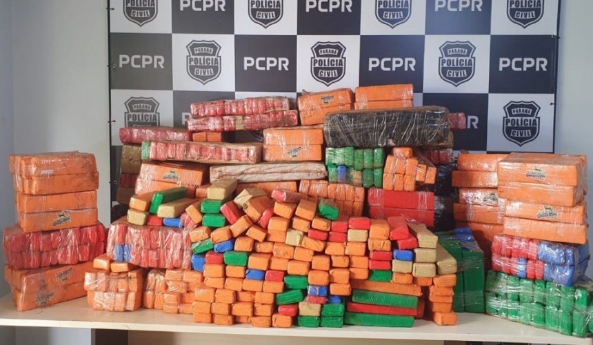 Denarc de Cascavel apreende 700 quilos de maconha após perseguição na BR 369