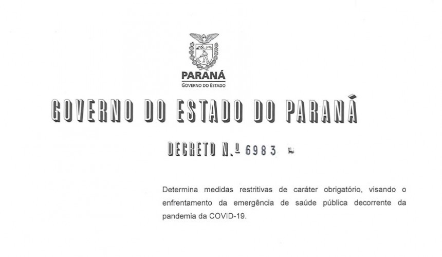 Lockdown no Paraná: Confira o novo decreto estadual