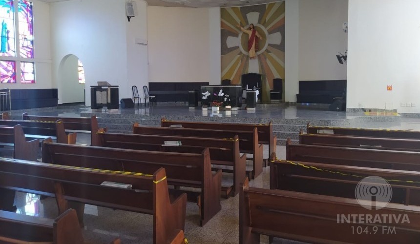 Mudança no cronograma: Missas não poderão contar com a presença de público