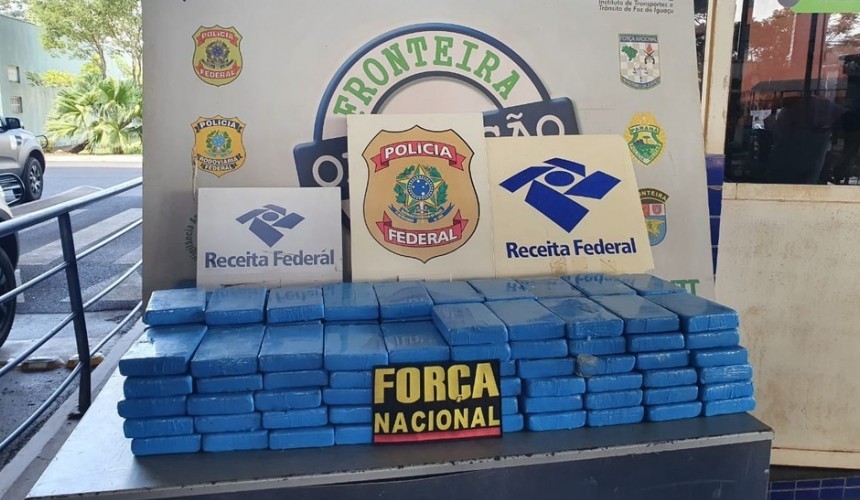 Receita Federal apreende 150 quilos de cocaína na Ponte Internacional da Amizade