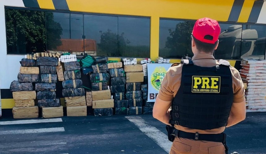 2,2 toneladas de maconha são apreendidas em Cruzeiro do Oeste