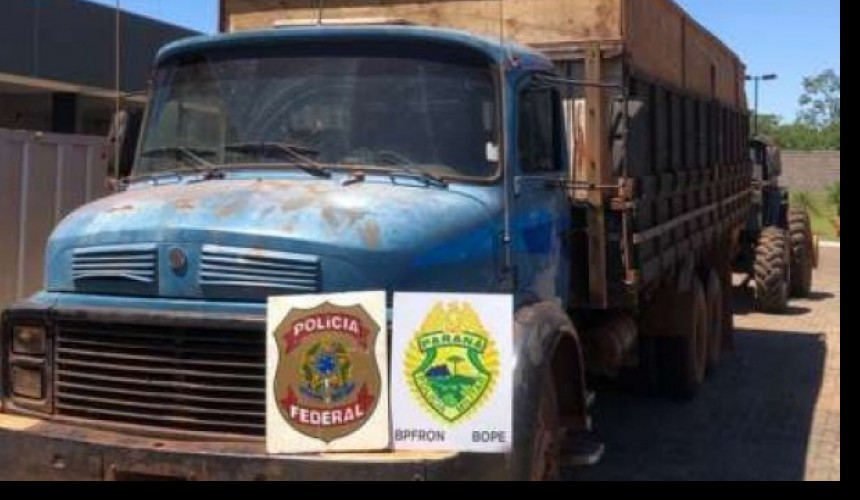 Carregamento milionário de contrabando é apreendido pela Polícia em Guaíra