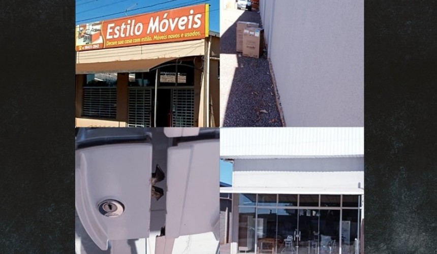 Depósito de loja de móveis é arrombado e produtos são furtados em Lindoeste