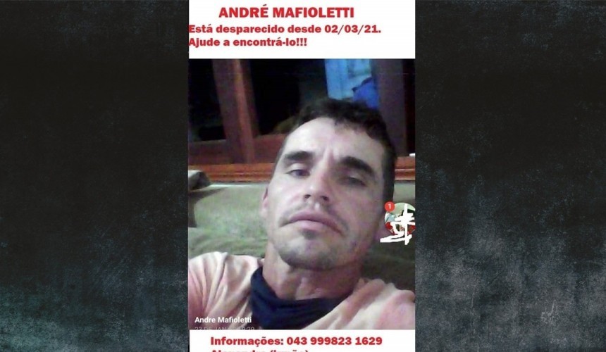 Família procura por homem desaparecido em Medianeira, que pode estar em Capitão