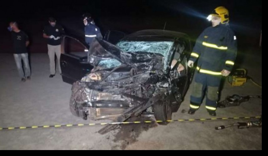 Motorista morre em batida frontal na BR 163 em Toledo