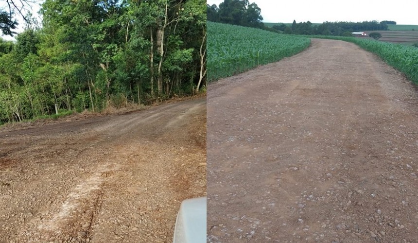 Estradas danificadas pela chuva estão sendo recuperadas pela Secretaria de Obras de Capitão