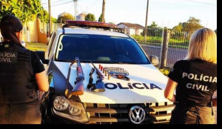 Armas de fogo são apreendidas em Quedas do Iguaçu