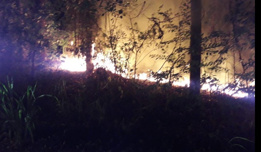 Incêndio ambiental é registrado no interior de Capitão