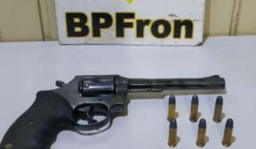 Polícia Militar apreende revólver em Realeza