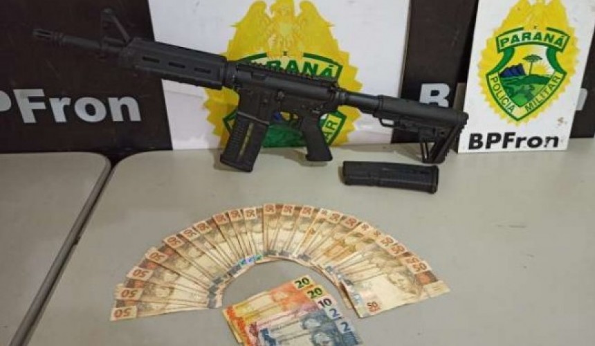 Homem é detido pelo BPFron com fuzil que seria entregue em Cascavel