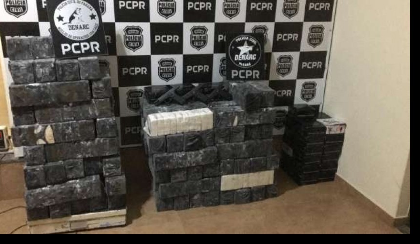 Denarc faz maior apreensão de cocaína da história no Paraná