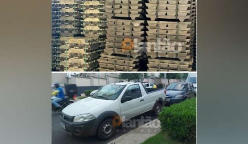 Dois carros e duas toneladas de alumínio são furtados de empresa de Sarandi