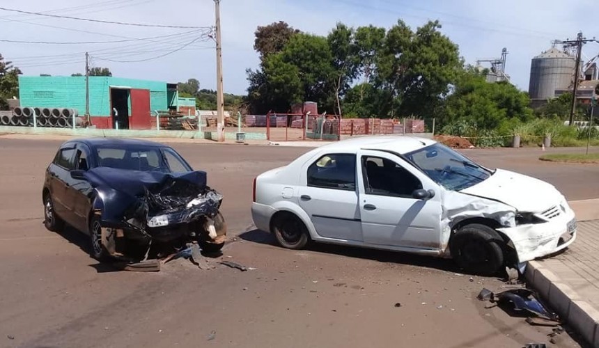 Acidente é registrado próximo ao trevo de acesso ao perímetro urbano de Santa Lúcia