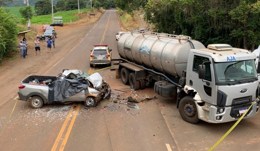 Morte é registrada em acidente entre Salto do Lontra e Nova Esperança do Sudoeste