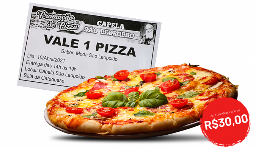 Já está à venda Pizzas da promoção da Capela São Leopoldo de Capitão