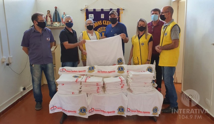 Lions Clube de Capitão faz doação de toalhas ao Hospital Nossa Senhora Aparecida