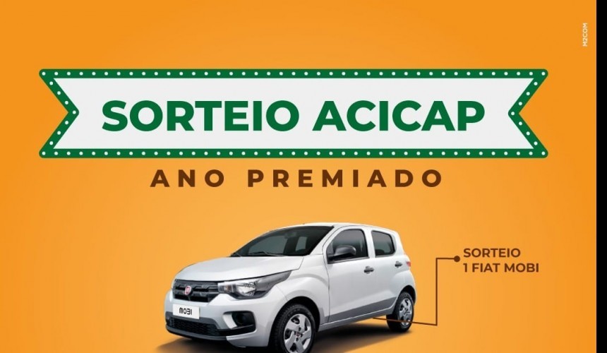 Ano Premiado: ACICAP sorteia neste sábado (10) carro 0km em Capitão