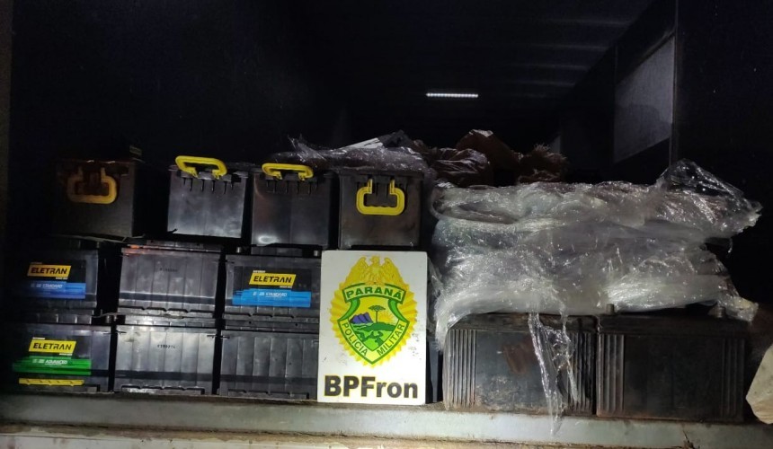 Patrulha Rural e BPFron apreendem baterias da Argentina