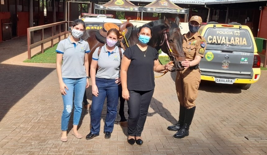 Parceria entre Capitão e 6° BPM de Cascavel, trará atendimento de equoterapia ao município