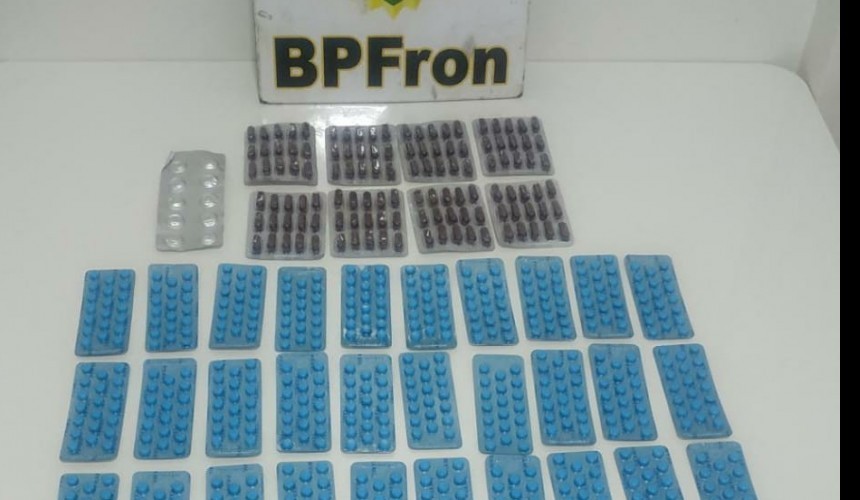 BPFRON apreende medicamentos contrabandeados em Realeza, durante Operação Hórus