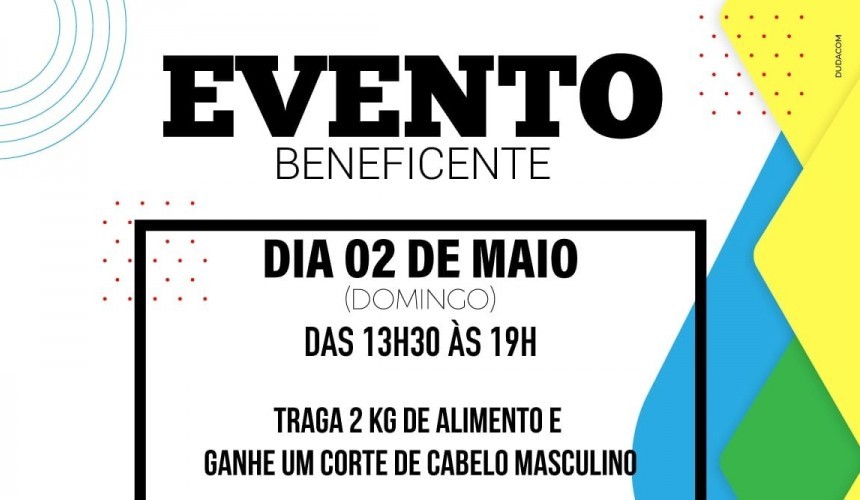 Ação beneficente: Corte de cabelo em troca de alimentos irá beneficiar o Hospital Nossa Senhora Aparecida de Capitão
