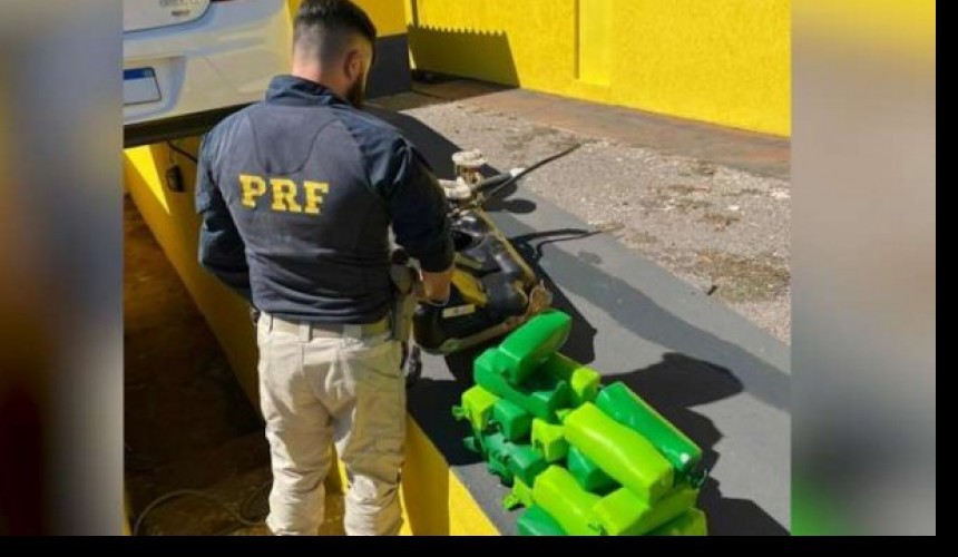 Carga de cocaína que saiu de Cascavel é apreendida pela PRF na BR 369