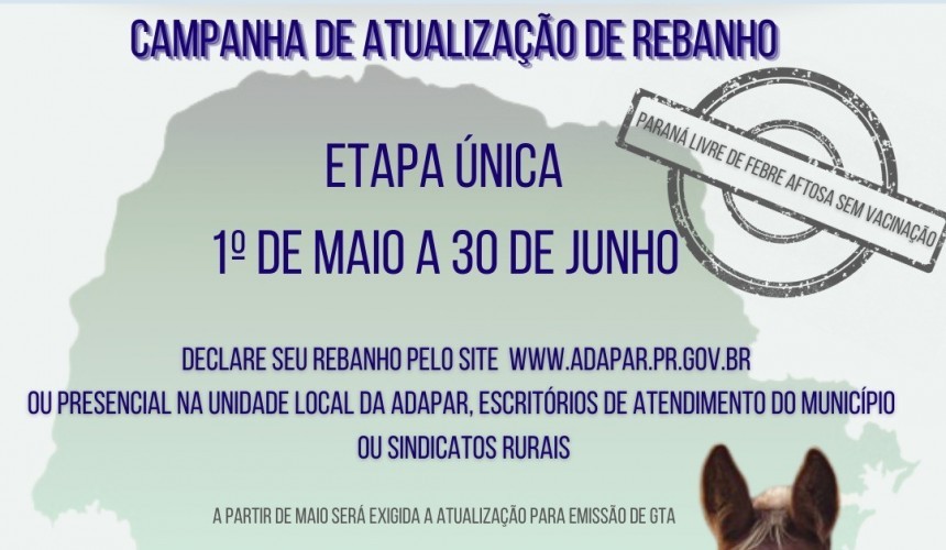 Veterinário da ADAPAR de Capitão orienta sobre a campanha de atualização dos rebanhos