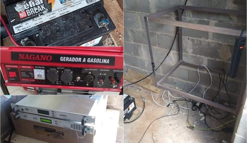 Fora do AR: Emissora de rádio de Santa Lúcia tem equipamentos de transmissão furtados
