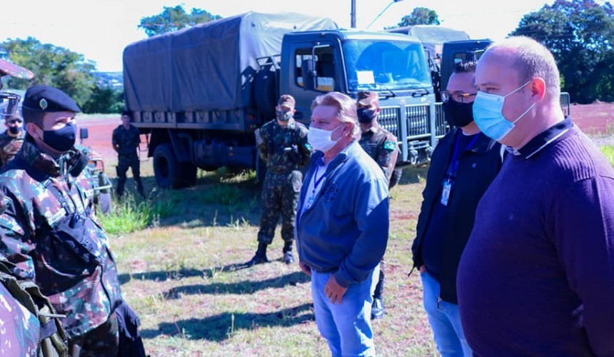 Exército Brasileiro monta base em Capitão para intensificar a fiscalização na região de fronteira