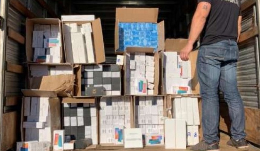 Receita Federal apreende carga de R$ 1,5 milhão, em Cascavel