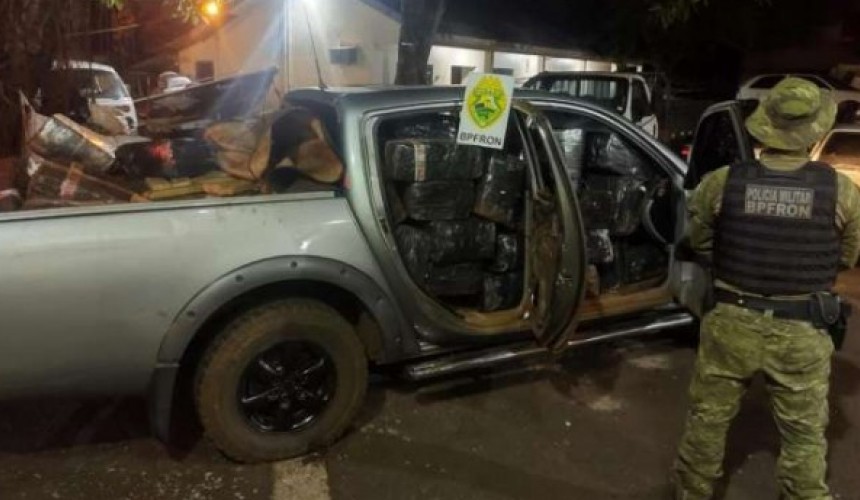 BPFron apreende mais de uma tonelada e meia de maconha em Santa Helena