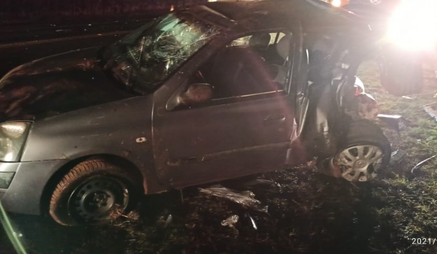 Uma pessoa morre e três ficam feridos em acidente envolvendo carro de Capitão